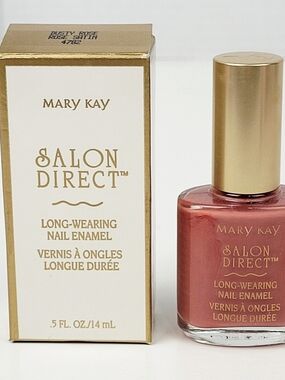 Mary Kay Salon Direct Long-Wearing Nail Enamel Dusty Rose #4782~.5 oz~ NEW w/Box